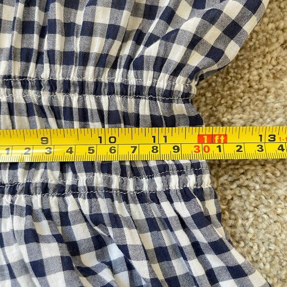 Draper James RSVP Gingham Sleeveless Maxi Dress Size M Navy Blue White Check - Picture 12 of 13